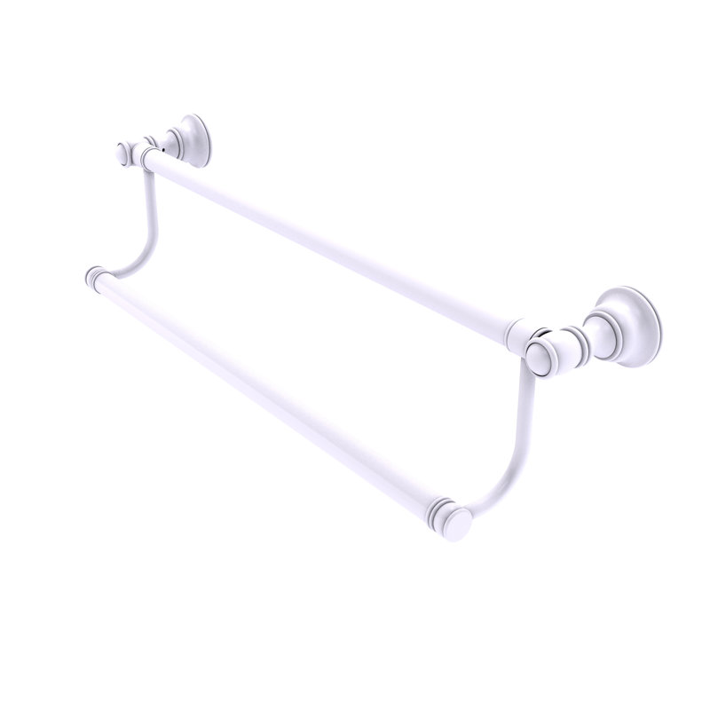 Barre à serviettes murale double 20 "Freyja, Blanc mat