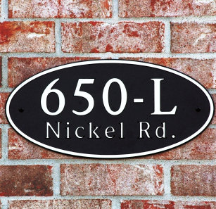 Oval Wall Plaque, Nickel