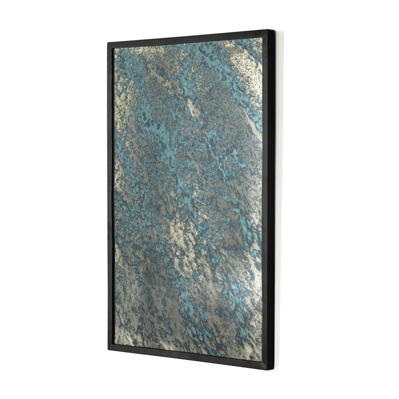 Acid Wash Flat Metal Wall Mirror