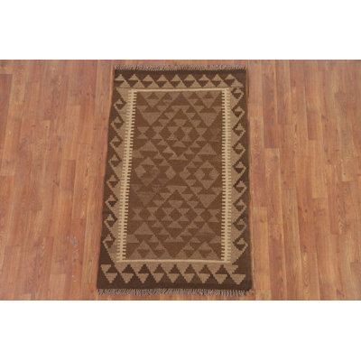 Reversible Wool Kilim Oriental Rug 3x4