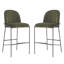 Tabouret de bar rembourré en métal-118472624
