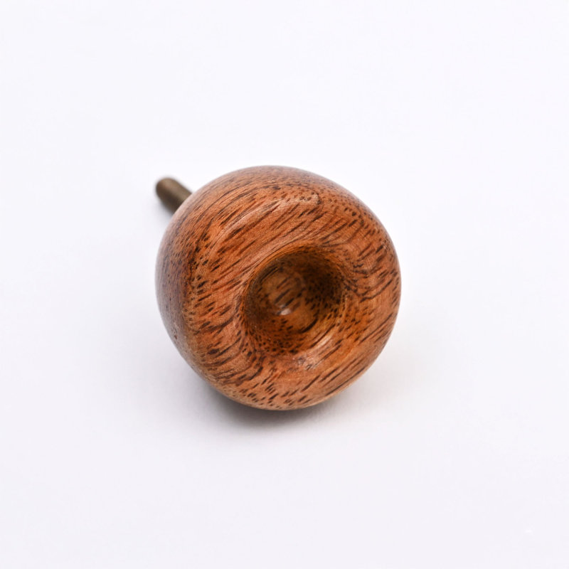 Brown Acorn Wooden Knob – Set of 6