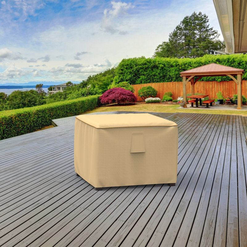 Housse pour table d'extérieur / repose-pieds Eduardo, H 22 po x l 26 po x P 26 po