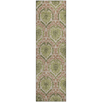 Premium Machine Washable Prisco Olive Rug