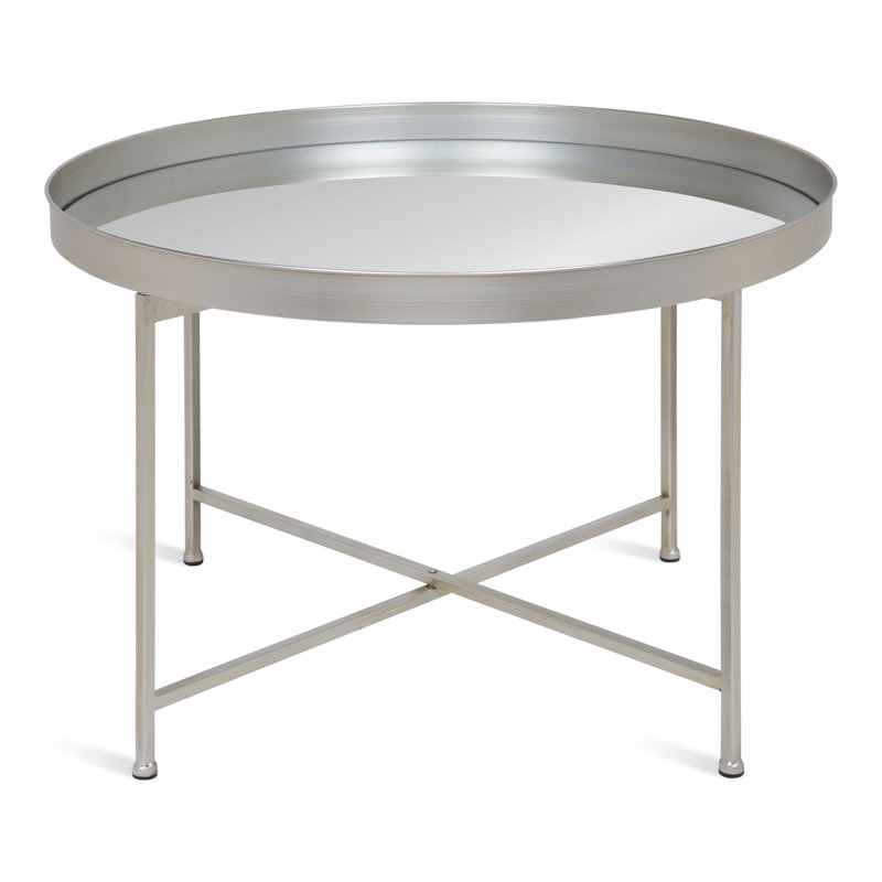Table basse Dina, Miroir, Argent
