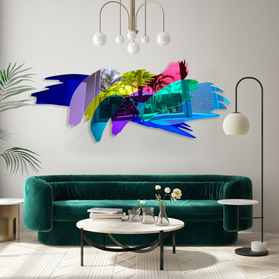 Très grand art mural / Art acrylique en miroir / Art mural / Fabriqué aux États-Unis / Cadeau de luxe / Décoration murale / Art moderne / Décoration murale abstraite