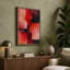 Red Geometry Abstract - Wrapped Canvas-381998319-381998327