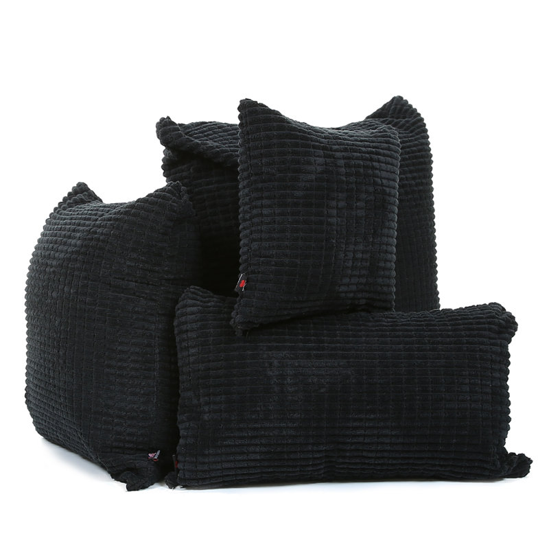 Alston Rectangular Cushion, Black