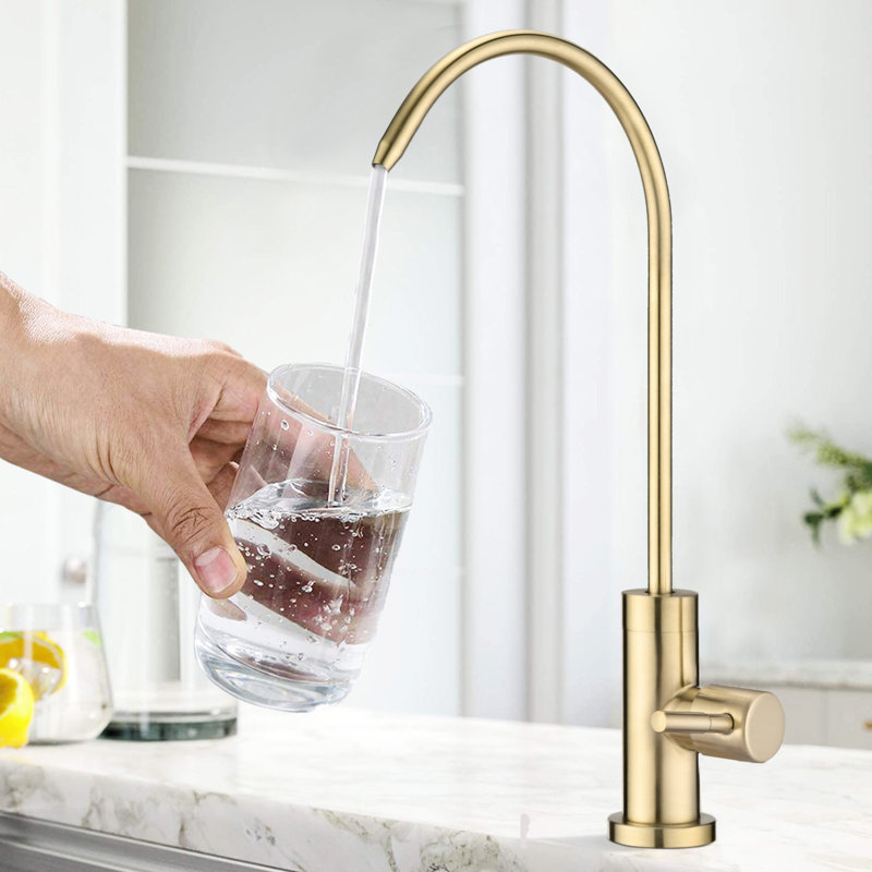 Drinking Water Faucet In Kitchen - Metal Build, Resists Corrosion, Smooth Outlet, 360 Swivel, No Drip, Stylish Look Faucet, Filter Tap Metal, Corrosion , Rotatable Spout, For
