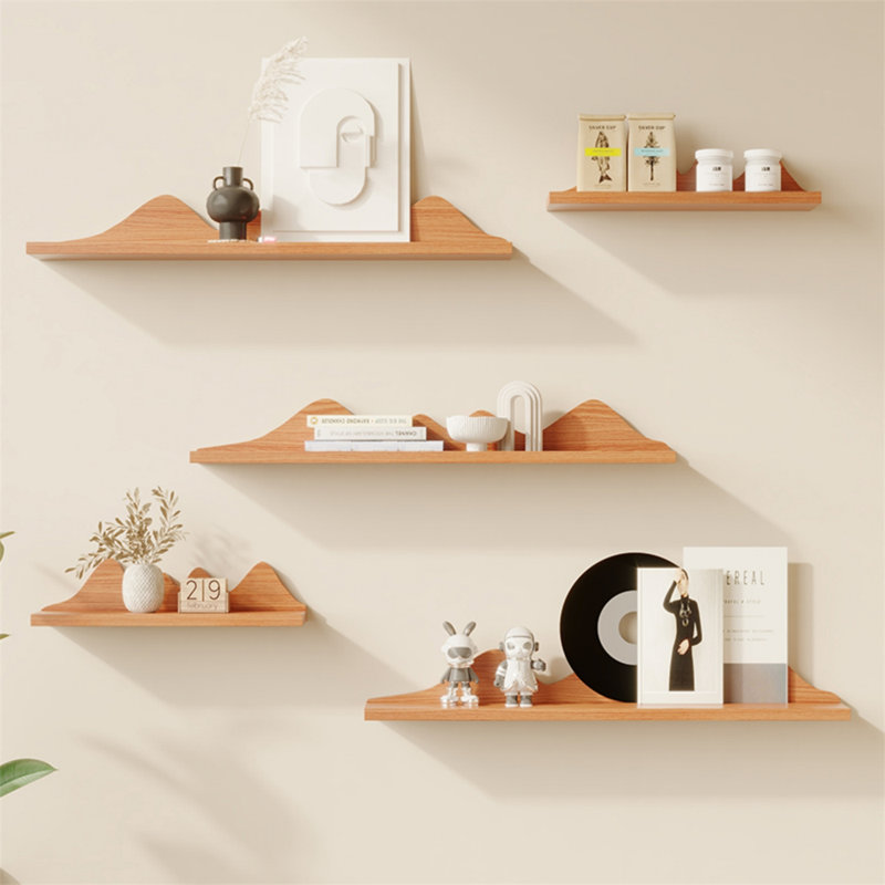 Solid Wood Wall-Mounted Shelf