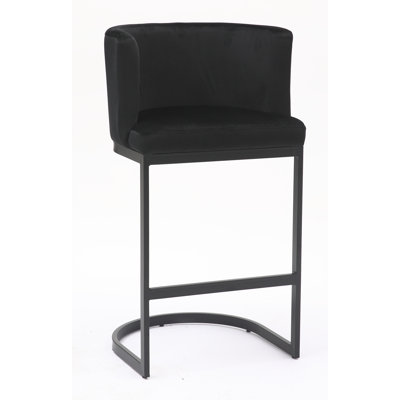 Adelaid Upholstered Counter Stool with Metal Frame