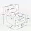 Fauteuil pivotant inclinable électrique avec revêtement en boucle et mouvement fluide pour une relaxation et un confort ultimes-1555443957