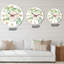 Bouquet de roses roses et de feuilles d'eucalyptus - Horloge murale traditionnelle-60187678