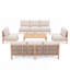 Ensemble de conversation d'extérieur en bois d'acacia Ventura Modern Coastal-129877021