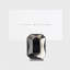 Single gem placecard holder, gray
