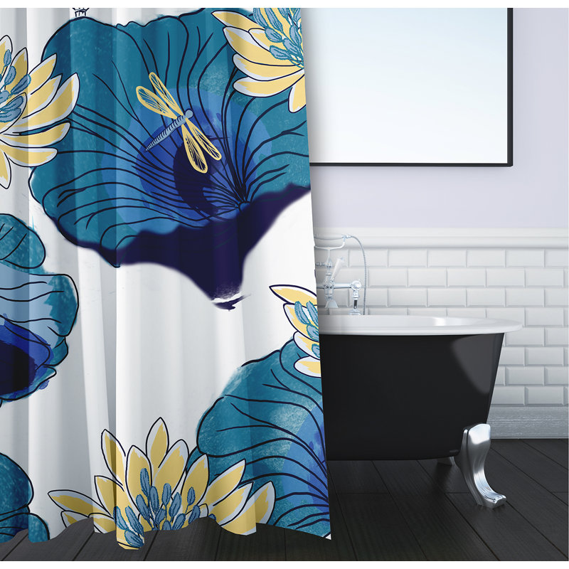 Lotokoi Shower Curtain, Blue