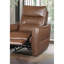 Fauteuil inclinable électrique de style contemporain au fini brun caramel-1703498455