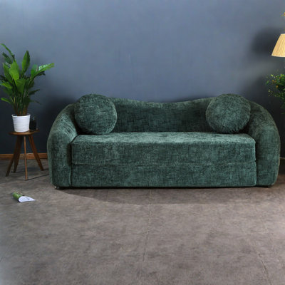 Canapés convertibles à compression, fauteuil inclinable en chenille 86 pouces