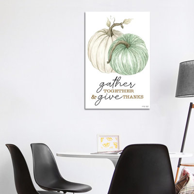 «Gather and donné grâce» - reproduction d'art mural - toile tendue