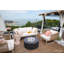 Venice 34" Outdoor Dark Grey Concrete Fire Table 50,000 BTU - Includes Lava Rocks & PVC Cover-855841247-934175499