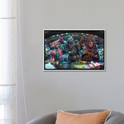 «Adventures in the Galaxy Opener», reproduction d'art murale - toile encadrée
