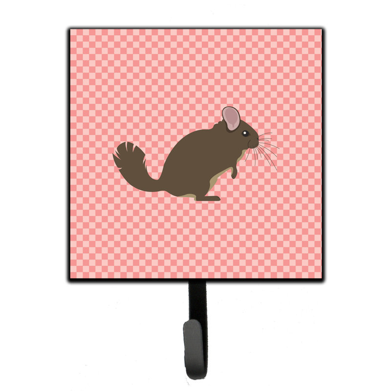 Organisateur de clés murales avec crochets clés chinchilla Ivarr, Rose