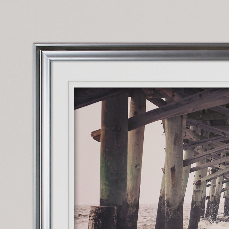 " Under The Boardwalk ", Silver, 30" H x 40" W x 1.5" D