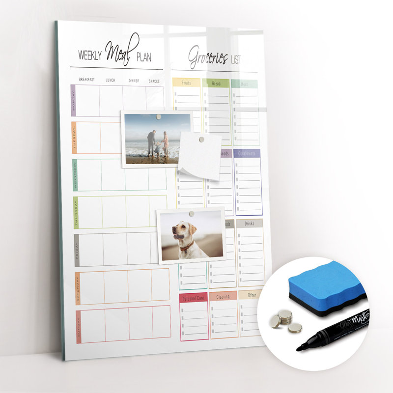 Magnetic Glass Dry Erase Board