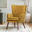 71cm W Modern Solid Wood Armchair & Accent Chair with Velvet Upholstery for Living Room -1962754142