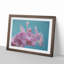 Lilac & Pink Orchids in Abstract - Picture Frame Graphic Art Print-55772469-55772472