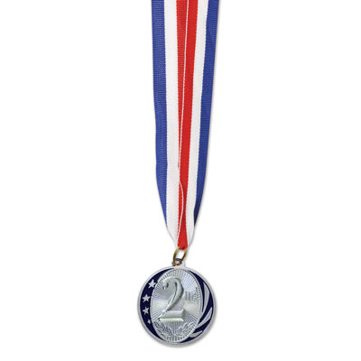 "2nd" Place Medal with Ribbon