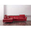 30" Wide Genuine Leather Left Hand Facing Sofa & Chais-61959178
