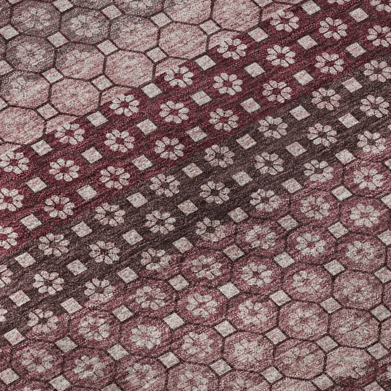 Tapis de qualité supérieure lavable à la machine Elize AMF1419, Rond 8 pi