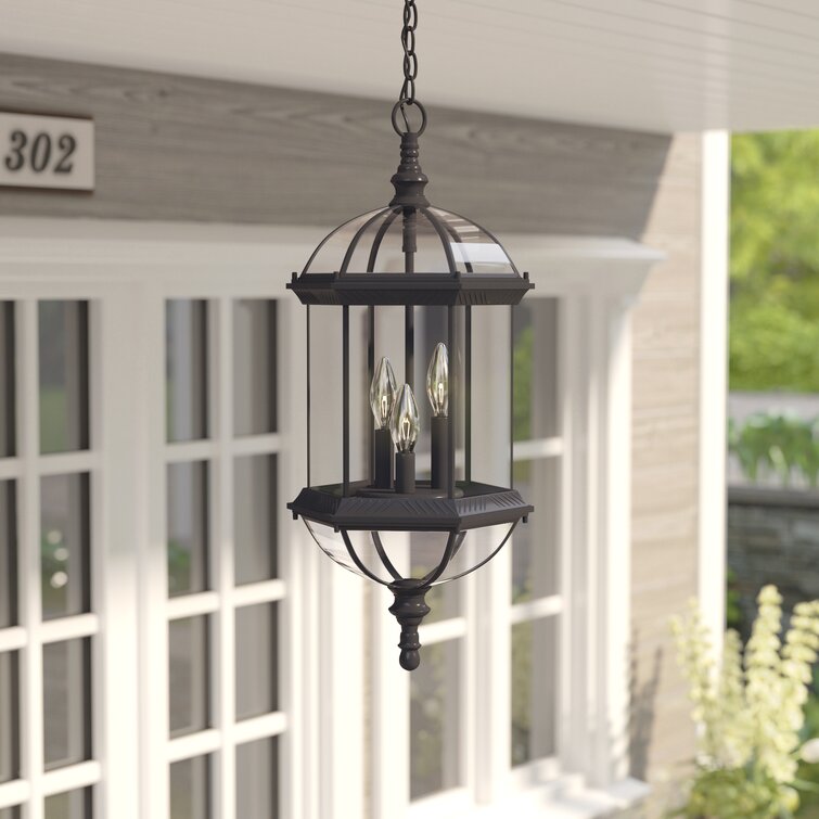 Darby Home Co Grenville 3 - Light Outdoor Hanging Lantern & Reviews