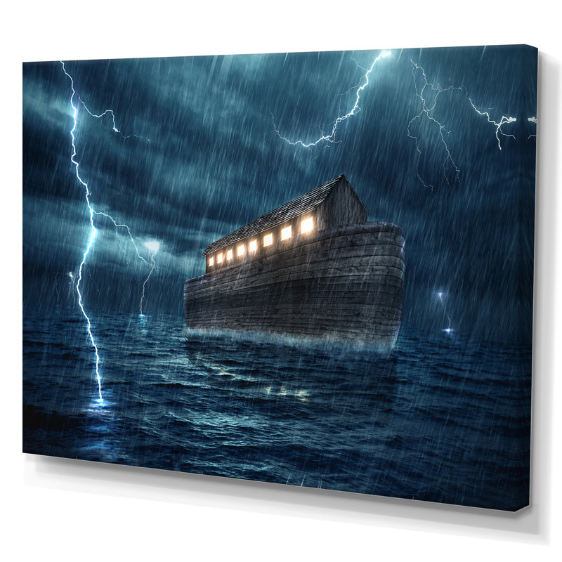 Religious Surreal Noah’s Ark Canvas Wall Decor - Noahs Ark