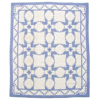 Feathered Star Traditional Cotton Geometric Shapes Quilt