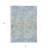 HomeRoots 3' X 5' Sky Blue And Denim Blue Geometric Washable Indoor Outdoor Area Rug