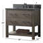 Meuble-lavabo simple 36 po Winsor Keri-229461044