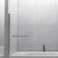 Panneau de douche en verre trempé sans cadre 31 "X55"