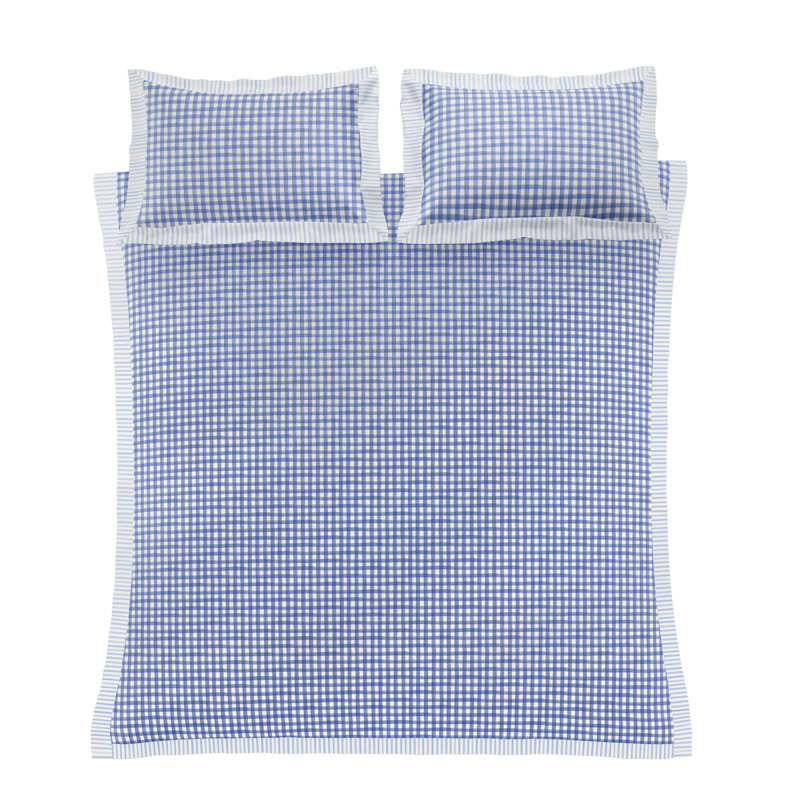 100% Cotton Percale, 200 Thread Count Striped Duvet Cover Set, Super King  Duvet Cover + 2 pillowcases