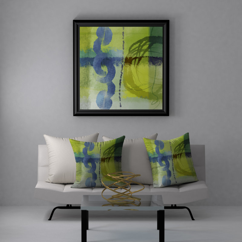 Housse de coussin carré et insert 20e siècle, 24" X 24"