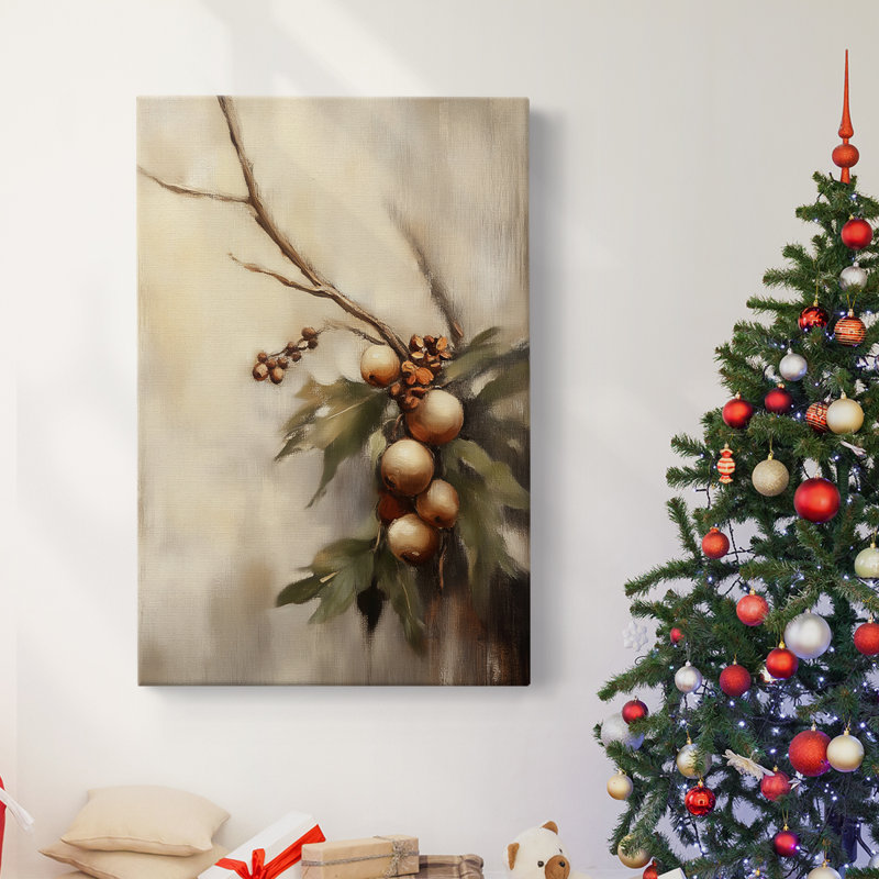 Art des Fêtes de Noël - Toile tendue avec châssis - Série 2-I, H 24 po x l 16 po