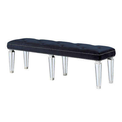 Hallmark Upholstered Bench with Tapered Leg