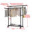 Heavy Duty Clothing Garment Rack Rolling Clothes Organizer Double Rails Hanging