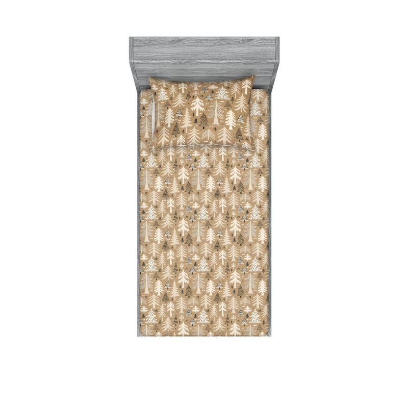 Drap-housse et taie décorative Ambesonne, Ensemble de draps pour lit simple TG avec 1 taie d
