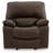 Fauteuil inclinable standard berçant en cuir Olara