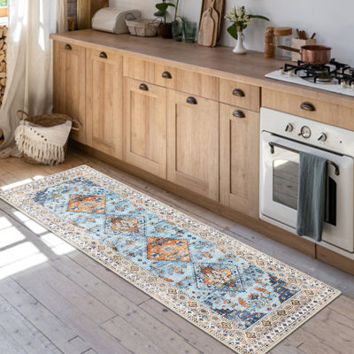 Dallyce Washable Floral Indoor Rug