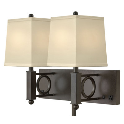Steel Plug-in Armed Sconce
