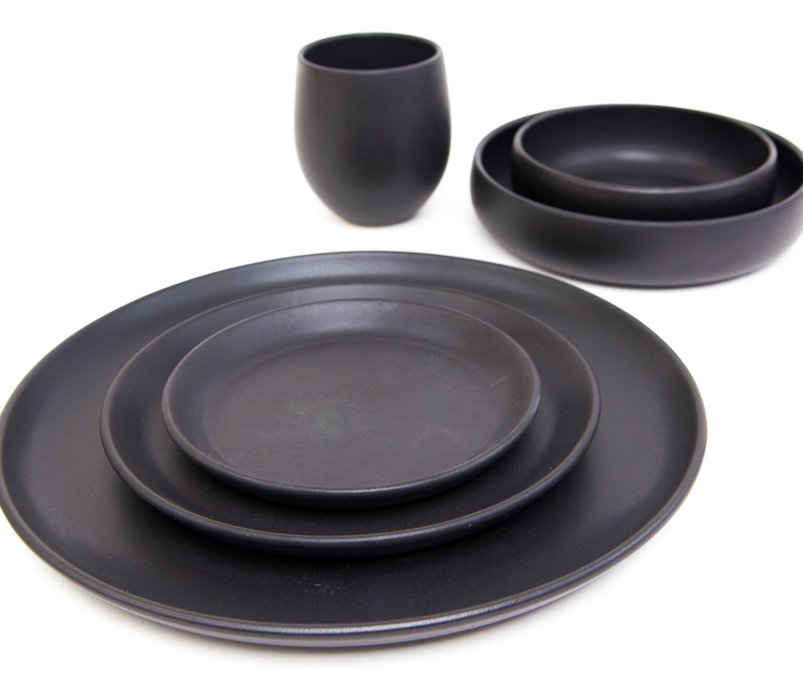 Borgen Stoneware Dinnerware Set, Basalt