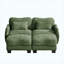 Canapé de soutien en chenille avec coussin de taille et repose-pieds mobile Chenille-481451686